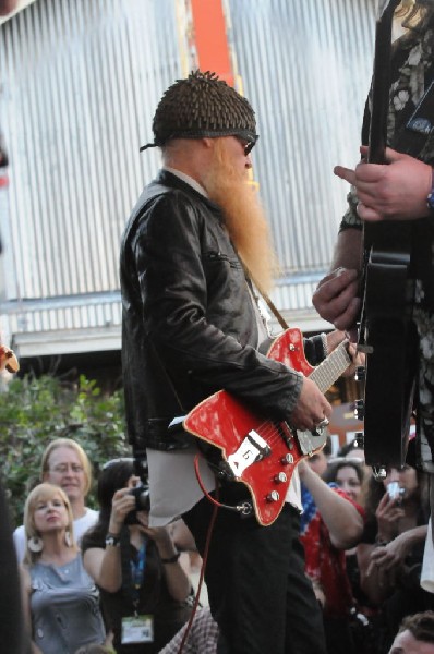 Billy Gibbons of ZZ Top walkon during Roky Erickson & The Explosives