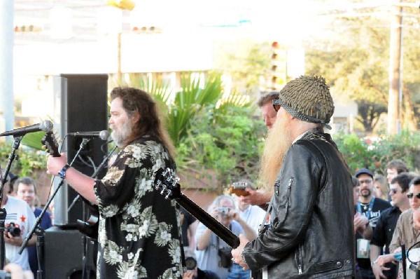Billy Gibbons of ZZ Top walkon during Roky Erickson & The Explosives