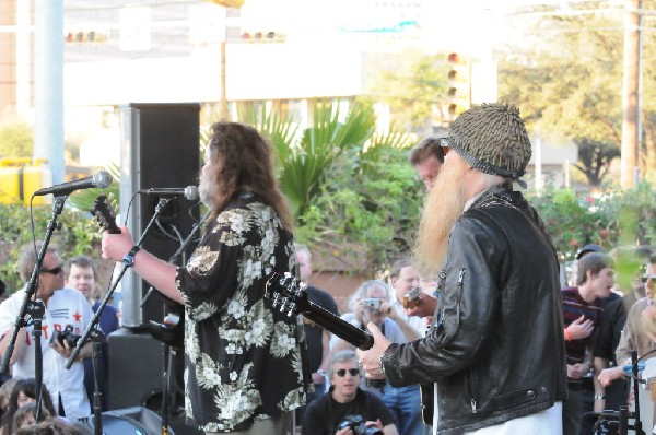 Billy Gibbons of ZZ Top walkon during Roky Erickson & The Explosives