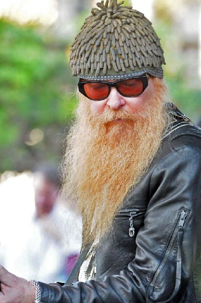Billy Gibbons of ZZ Top walkon during Roky Erickson & The Explosives