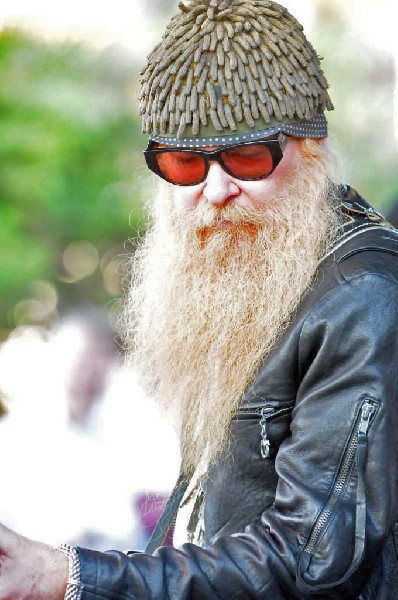 Billy Gibbons of ZZ Top walkon during Roky Erickson & The Explosives