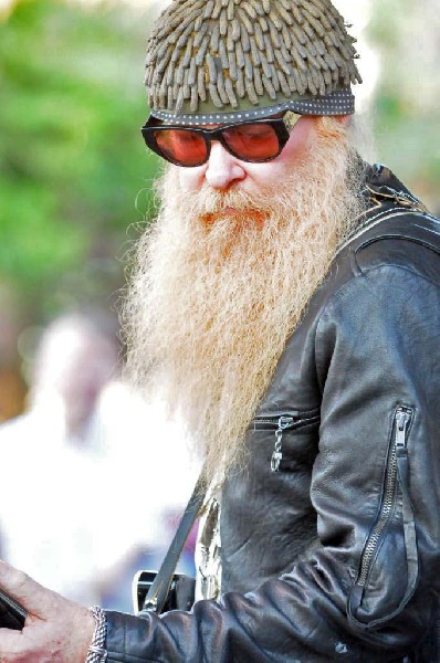Billy Gibbons of ZZ Top walkon during Roky Erickson & The Explosives