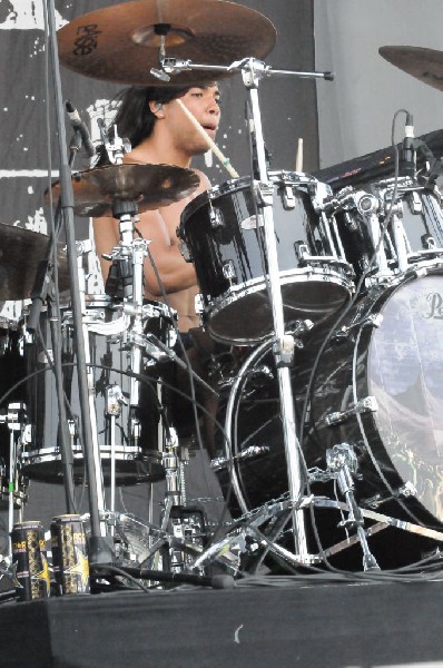 Black Tide at the Mayhem Festival Verizon Wireless Amphitheater