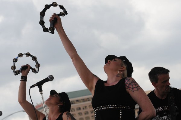 The Blue Flames at the Freak Show Festival, Austin, Texas 10/23/10 - photo