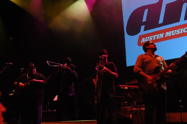 Brownout performs at the AMP Launch Party at ACL Live at the Moody Theater,