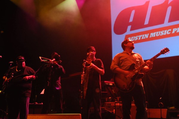 Brownout performs at the AMP Launch Party at ACL Live at the Moody Theater,