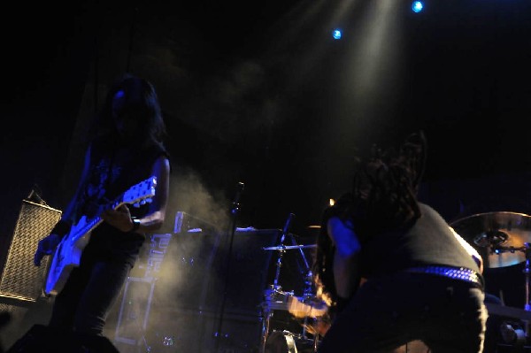 Death Angel at Emo's East, Austin, Texas  10/29/11 - photo by Jeff Barringe