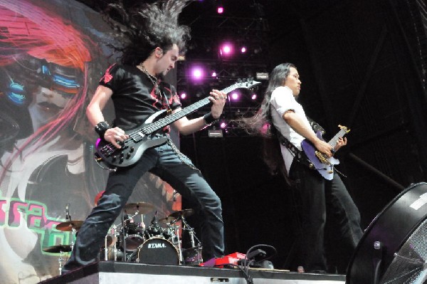 Dragonforce at the Mayhem Festival Verizon Wireless Amphitheater