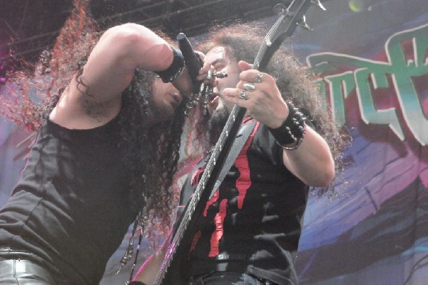 Dragonforce at the Mayhem Festival Verizon Wireless Amphitheater