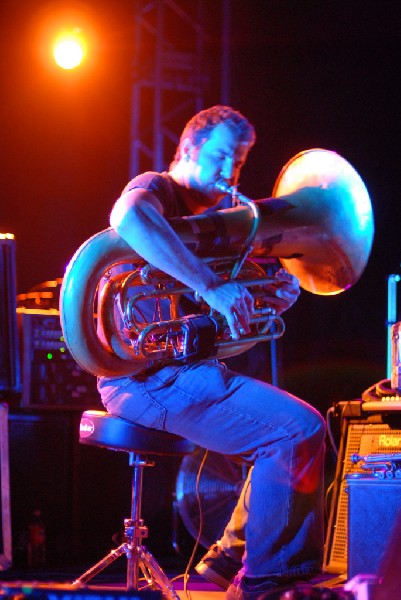 Drums and Tuba at Austin Music Hall, Austin, Tx