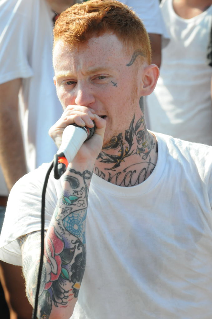 Frank Carter of Gallows at Warped Festival