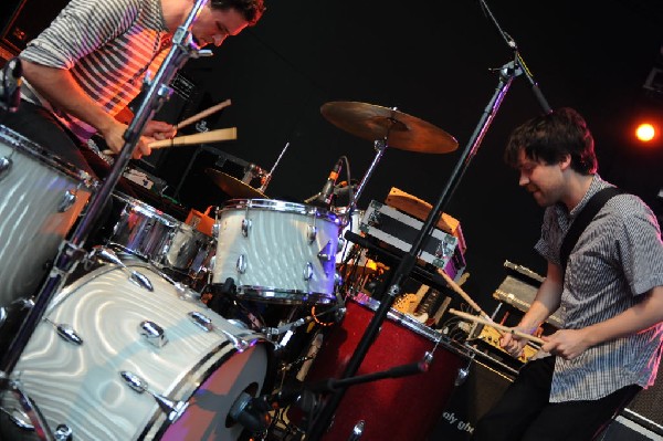 Holy Ghost! at Stubb's BarBQ, Austin, Texas 06/08/10 - photo by Jeff Barrin