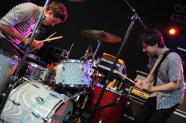 Holy Ghost! at Stubb's BarBQ, Austin, Texas 06/08/10 - photo by Jeff Barrin