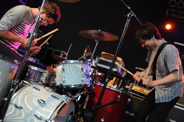 Holy Ghost! at Stubb's BarBQ, Austin, Texas 06/08/10 - photo by Jeff Barrin