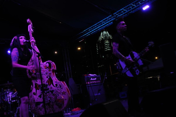 The Horrorpops at the Freak Show Festival, Austin, Texas 10/23/10 - photo b