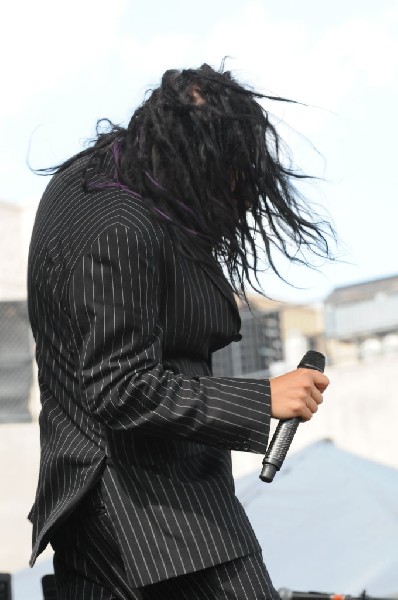 Jonathan Davis at Ozzfest 2008, Pizza Hut Park, Frisco, Texas