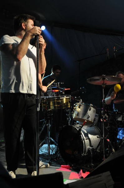 LCD Soundsystem at Stubb's BarBQ, Austin, Texas 06/08/10 - photo by Jeff Ba