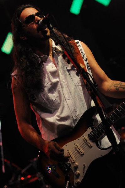 Los Lonely Boys at the Hutto 100 Celebration Music Festival, Hutto, Texas 0