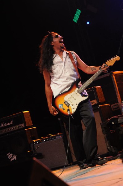 Los Lonely Boys at the Hutto 100 Celebration Music Festival, Hutto, Texas 0