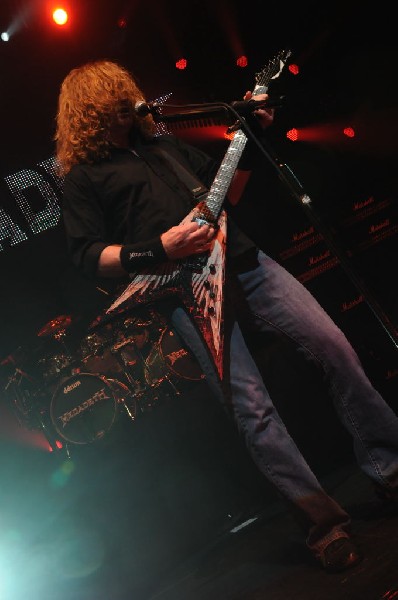 Megadeth at ACL Live at the Moody Theater, Austin, Texas 03/03/2012