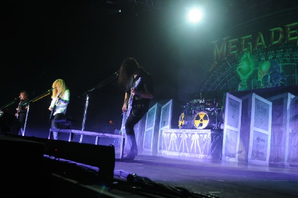 Megadeth at Superpages.com Center, Dallas Texas, 09/24/10 Opening night of