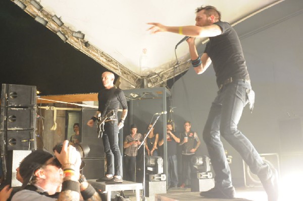 Rise Against at Stubb's BarBQ, Austin, Texas April 19, 2011 - photo by Jeff