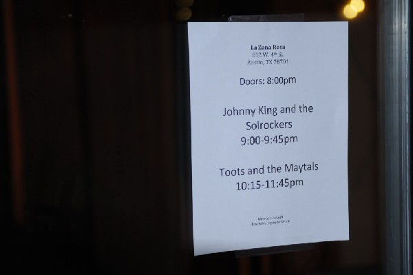 Johnny King and the Solrockers at La Zona Rosa, Austin, Texas, 05/05/10