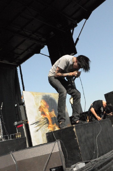 Suicide Silence at the Mayhem Festival Verizon Wireless Amphitheater