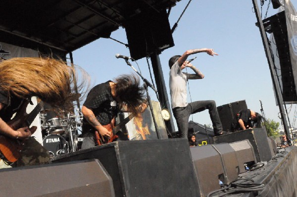 Suicide Silence at the Mayhem Festival Verizon Wireless Amphitheater
