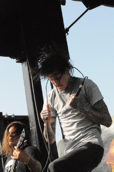 Suicide Silence at the Mayhem Festival Verizon Wireless Amphitheater
