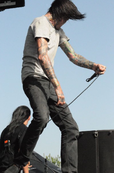 Suicide Silence at the Mayhem Festival Verizon Wireless Amphitheater