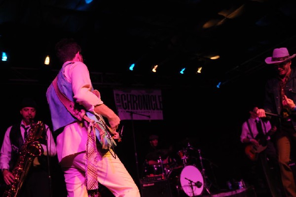 T Bird And The Breaks at the Austin Chronicle SXSW 2010 Film Party at La Zo