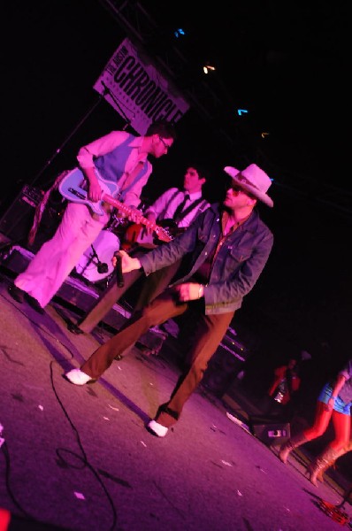 T Bird And The Breaks at the Austin Chronicle SXSW 2010 Film Party at La Zo