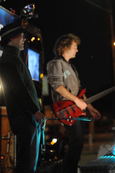 The Peoples Party perform in the street, Austin, Texas, SXSW 2008