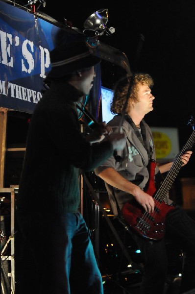 The Peoples Party perform in the street, Austin, Texas, SXSW 2008