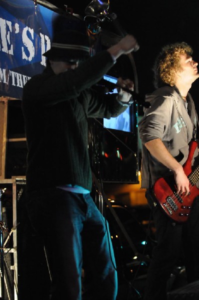 The Peoples Party perform in the street, Austin, Texas, SXSW 2008