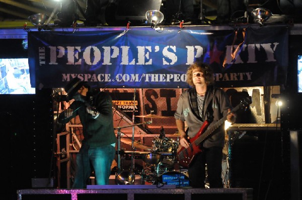 The Peoples Party perform in the street, Austin, Texas, SXSW 2008