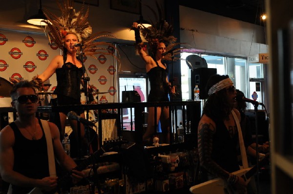 Triple Cobra at Waterloo Records instore, Austin, Texas