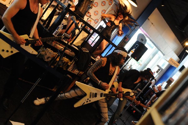 Triple Cobra at Waterloo Records instore, Austin, Texas