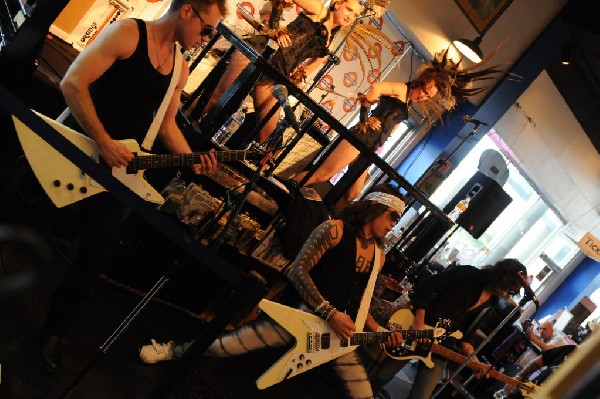 Triple Cobra at Waterloo Records instore, Austin, Texas