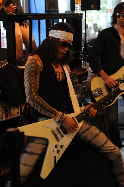 Triple Cobra at Waterloo Records instore, Austin, Texas