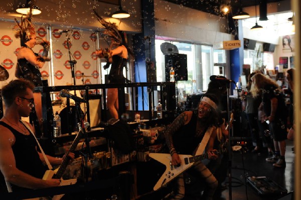 Triple Cobra at Waterloo Records instore, Austin, Texas