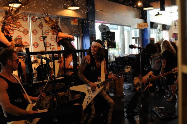 Triple Cobra at Waterloo Records instore, Austin, Texas