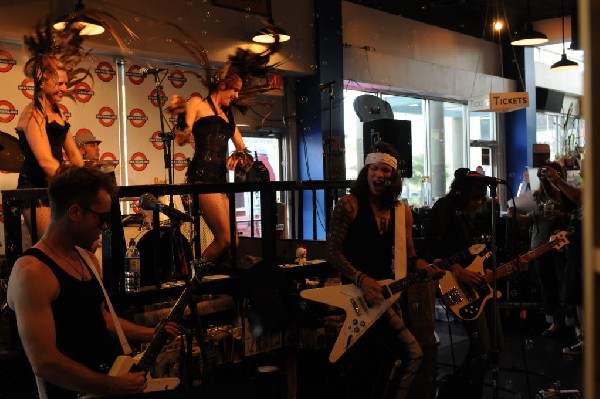 Triple Cobra at Waterloo Records instore, Austin, Texas