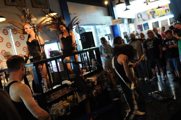 Triple Cobra at Waterloo Records instore, Austin, Texas