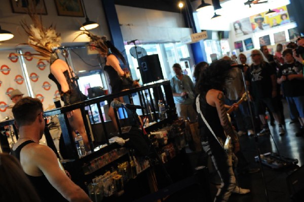 Triple Cobra at Waterloo Records instore, Austin, Texas