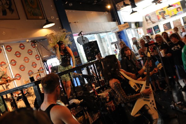 Triple Cobra at Waterloo Records instore, Austin, Texas