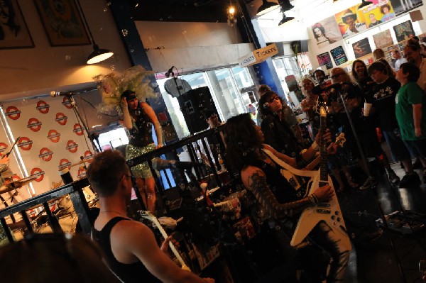 Triple Cobra at Waterloo Records instore, Austin, Texas