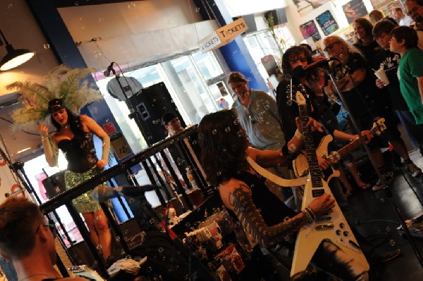 Triple Cobra at Waterloo Records instore, Austin, Texas