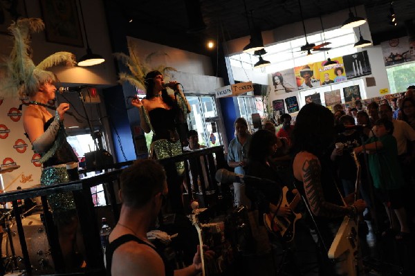 Triple Cobra at Waterloo Records instore, Austin, Texas